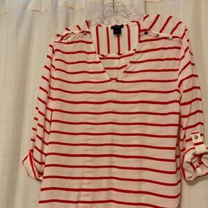 Red & white stripe bouse